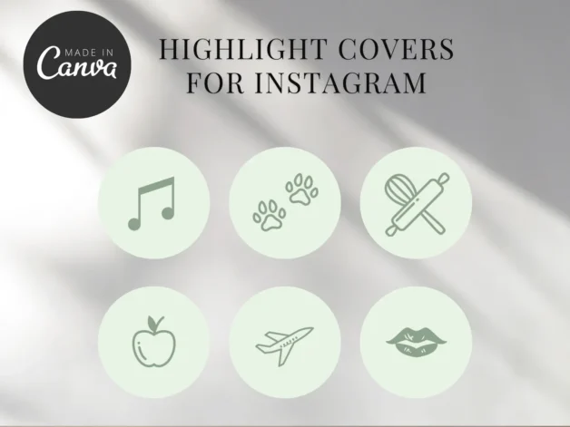 Instagram Highlight Covers Template - Green