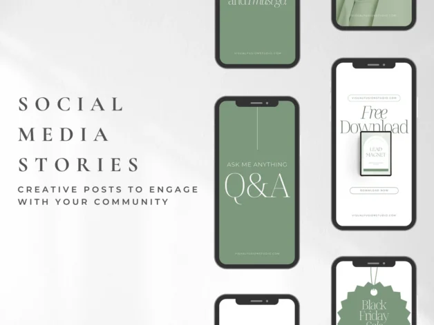 Instagram Story Canva Templates - Green